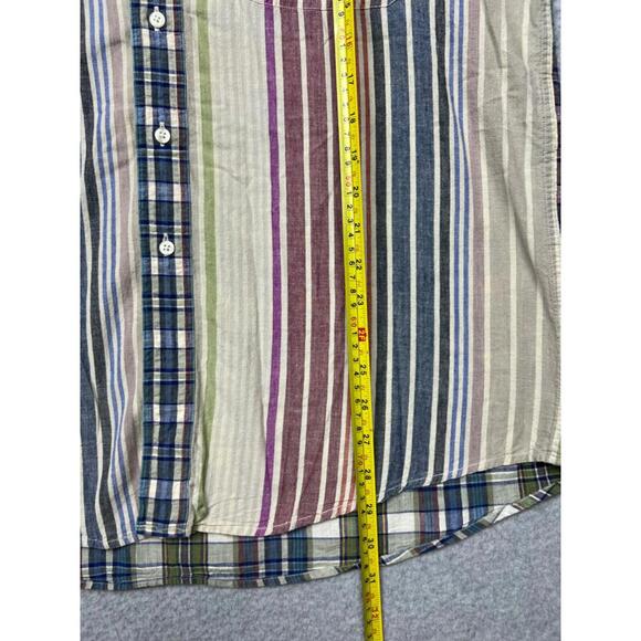 Salty Dog Gant Button Up Shirt Mens L Genuine Indian Madras Multi Stripe Cotton - Picture 7 of 8